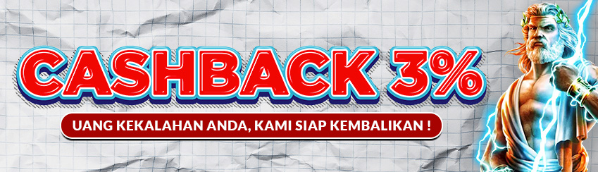 BONUS CASHBACK 3%